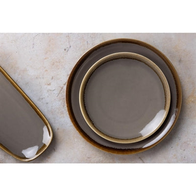 Olympia Kiln Round Coupe Plates Smoke 230mm (6 Pack) - HC387