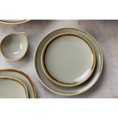 Olympia Kiln Round Coupe Plates Moss 230mm (6 Pack) - SA283