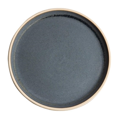 Olympia Canvas Flat Plates Blue Granite 250mm (6 Pack) - FA301