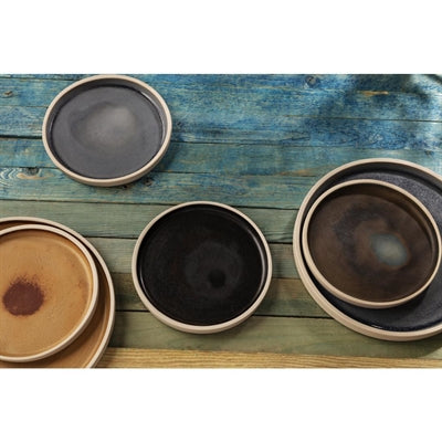 Olympia Canvas Flat Plates Delhi Black 180mm (6 Pack) - FA314