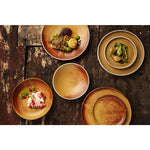 Olympia Canvas Flat Plates Sienna Rust 250mm (6 Pack) - FA308