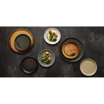 Olympia Canvas Small Rim Plates Murano White 180mm (6 Pack) - FA330