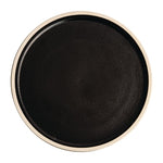 Olympia Canvas Flat Plates Delhi Black 250mm (6 Pack) - FA315