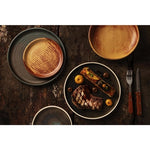 Olympia Canvas Flat Plates Delhi Black 250mm (6 Pack) - FA315
