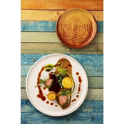 Olympia Canvas Small Rim Plates Murano White 265mm (6 Pack) - FA331