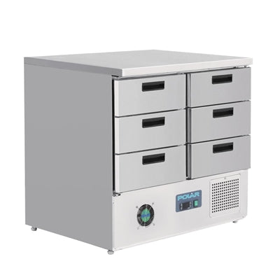 Polar G-Series Refrigerated Counter Fridge with 6 Drawers 240Ltr - FA440