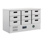 Polar G-Series Refrigerated Counter Fridge with 9 Drawers 368Ltr - FA441