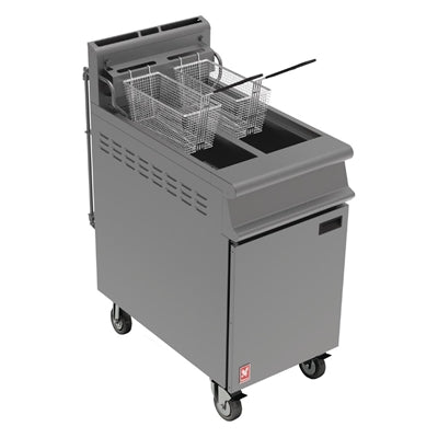 Falcon Dominator Plus Free Standing Propane Gas Filtration Fryer on Castors G3845F - FA521-P