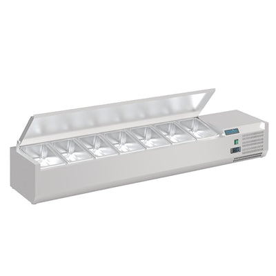Polar G-Series Countertop Prep Fridge with Lid 7x 1/4GN - FA855