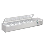 Polar G-Series Countertop Prep Fridge with Lid 7x 1/4GN - FA855