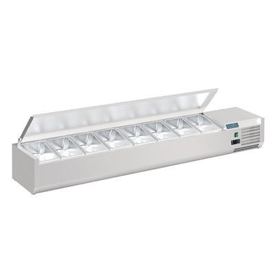 Polar G-Series Countertop Prep Fridge with Lid 8x 1/4GN - FA856