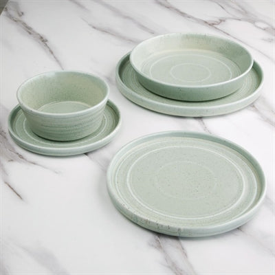 Olympia Cavolo Flat Round Bowls Spring Green 143mm (6 Pack) - FB560