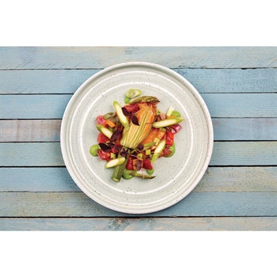 Olympia Cavolo Flat Round Plates Spring Green 220mm (6 Pack) - FB563