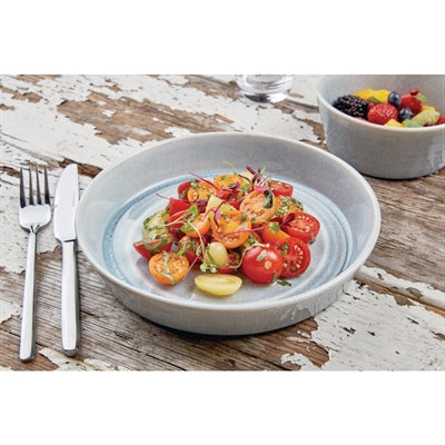 Olympia Cavolo Flat Round Bowls Ice Blue 143mm (6 Pack) - FB565