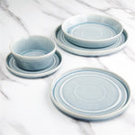Olympia Cavolo Flat Round Plates Ice Blue 180mm (6 Pack) - FB567