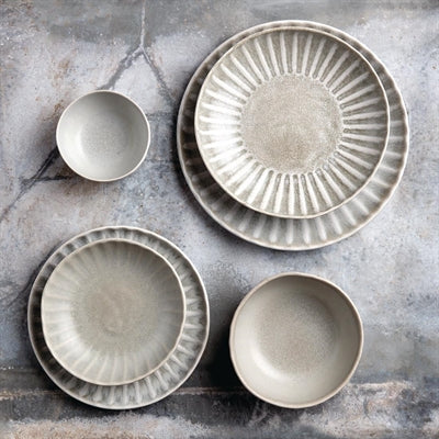 Olympia Corallite Plates Concrete Grey 205mm (6 Pack) - FB955
