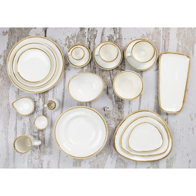 Olympia Kiln Coupe Plates Chalk 230mm (6 Pack) - FB999