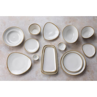 Olympia Kiln Triangular Plates Chalk 165mm (6 Pack) - FB983