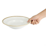 Olympia Kiln Pasta Bowls Chalk 250mm 340ml (4 Pack) - FB979