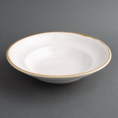 Olympia Kiln Pasta Bowls Chalk 250mm 340ml (4 Pack) - FB979