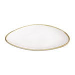 Olympia Kiln Triangular Plates Chalk 230mm (6 Pack) - FB984
