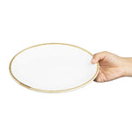 Olympia Kiln Coupe Plates Chalk 230mm (6 Pack) - FB999