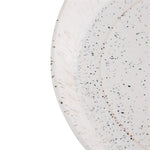 Olympia Cavolo Flat Round Bowls White Speckle 220mm (4 Pack) - FD901