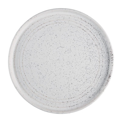 Olympia Cavolo Flat Round Plates White Speckle 270mm (4 Pack) - FD904