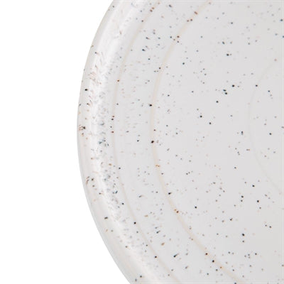Olympia Cavolo Flat Round Plates White Speckle 270mm (4 Pack) - FD904