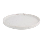 Olympia Cavolo Flat Round Plates White Speckle 270mm (4 Pack) - FD904