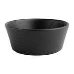 Olympia Cavolo Flat Round Bowls Textured Black 143mm (6 Pack) - FD906