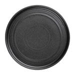 Olympia Cavolo Flat Round Plates Textured Black 180mm (6 Pack) - FD908