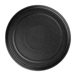 Olympia Cavolo Flat Round Plates Textured Black 220mm (6 Pack) - FD909