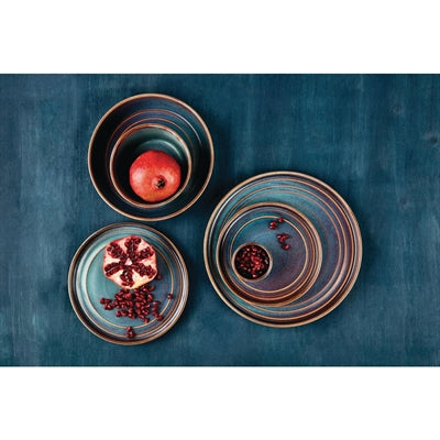 Olympia Cavolo Flat Round Plates Iridescent 220mm (6 Pack) - FD915