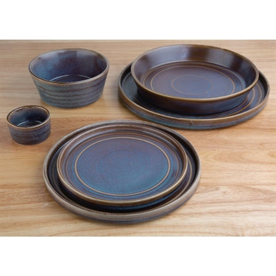 Olympia Cavolo Flat Round Bowls Iridescent 220mm (4 Pack) - FD913