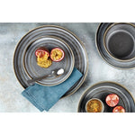 Olympia Cavolo Flat Round Plates Charcoal Dusk 270mm (4 Pack) - FD922
