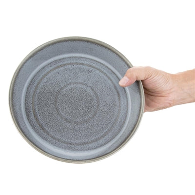 Olympia Cavolo Flat Round Bowls Charcoal Dusk 220mm (4 Pack) - FD919