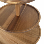 Olympia Acacia 3-Tier Stand 305(Ø) x 395(H)mm - FE152