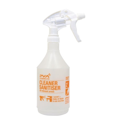 PVA Hygiene Cleaner Sanitiser Trigger Spray Bottle 750ml - FE768