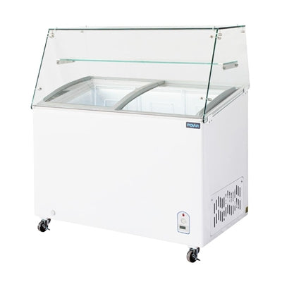 Polar G-Series Display Chest Freezer with Glass Surround 200Ltr - FL991