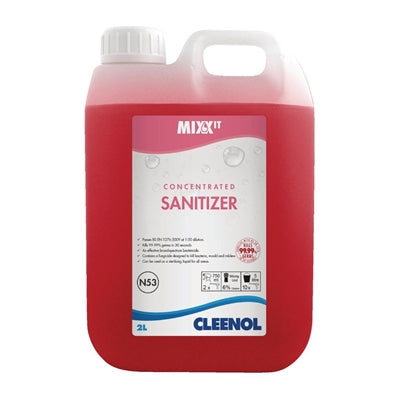 Cleenol Mixx It Surface Cleaner and Sanitiser 2Ltr (2 Pack) - FS082