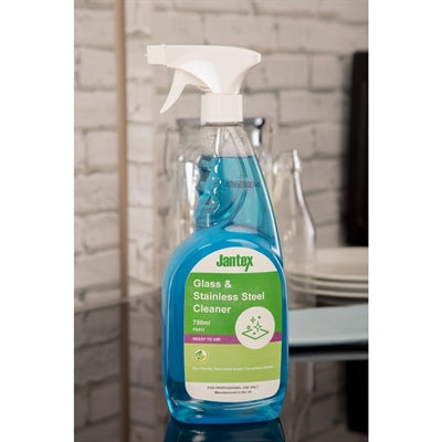Jantex Green Glass and Stainless Steel Cleaner Ready To Use 750ml - FS413