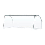 Curved Glass Sneeze Guard Assembly - FT282
