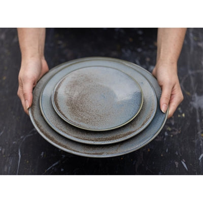 Olympia Ember Coupe Plates Blue 230mm (6 Pack) - FU171