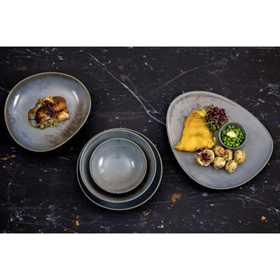 Olympia Ember Triangle Bowls Blue 245mm (4 Pack) - FU181