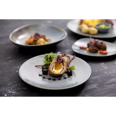 Olympia Ember Triangle Bowls Blue 245mm (4 Pack) - FU181