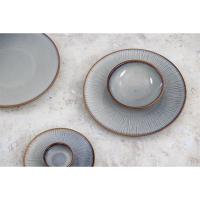 Olympia Drift Embossed Coupe Low Bowls 260mm (4 Pack) - FU197