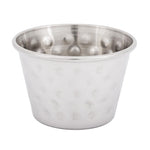 Olympia Hammered Stainless Steel Sauce Cups 70ml (12 Pack) - FU289
