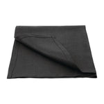 Olympia Linen Table Napkin Black 400x400mm (12 Pack) - FW697