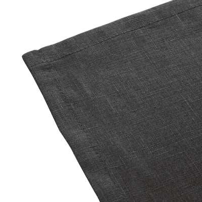 Olympia Linen Table Napkin Black 400x400mm (12 Pack) - FW697